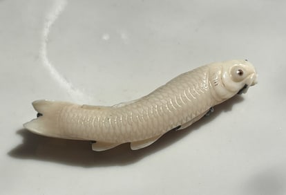 Antique Coral Fish Silver Piece