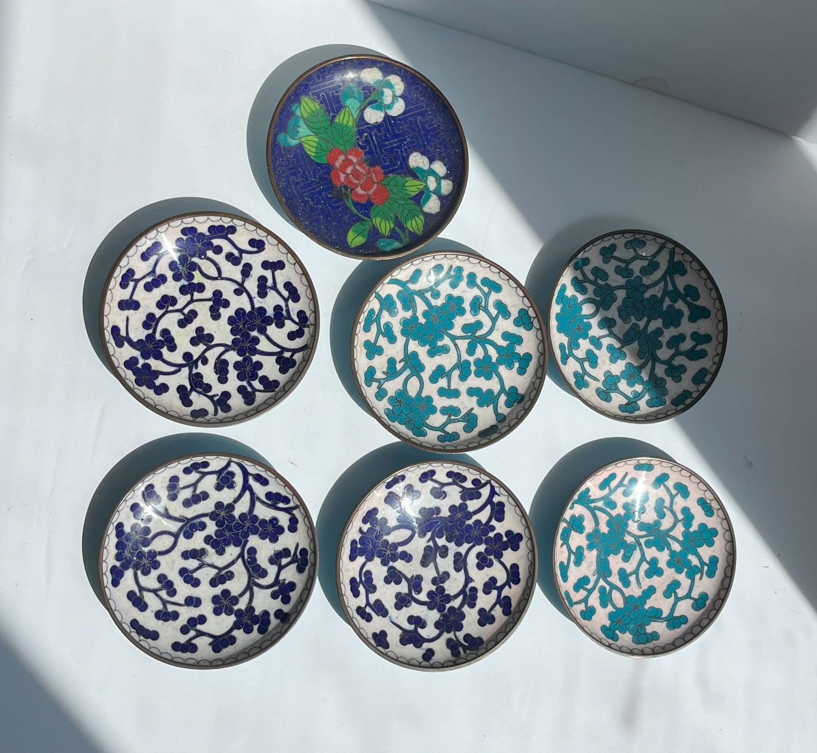 Group of Cloisonne Dishes: Group of Cloisonne Dishes