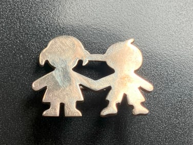 Vintage Silver Brooch Pin