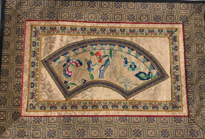 Vintage Embroidery on Silk
