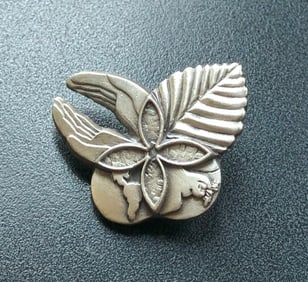 Vintage Silver Brooch Pin