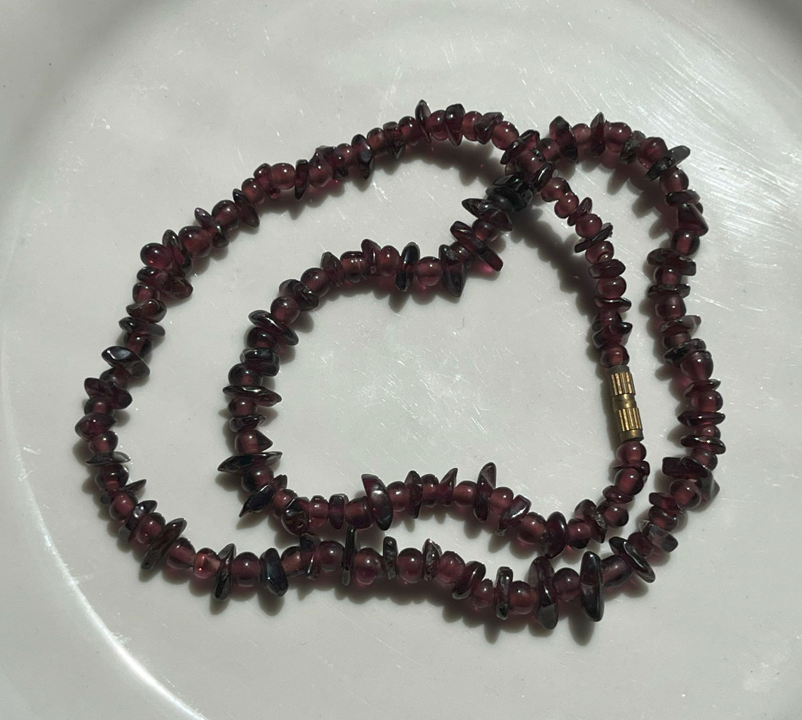 Vintage Garnet Necklace (1 of 2)