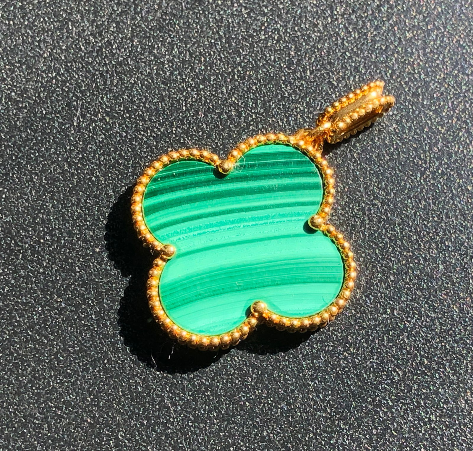 18K Malachite Pendant (1 of 3)