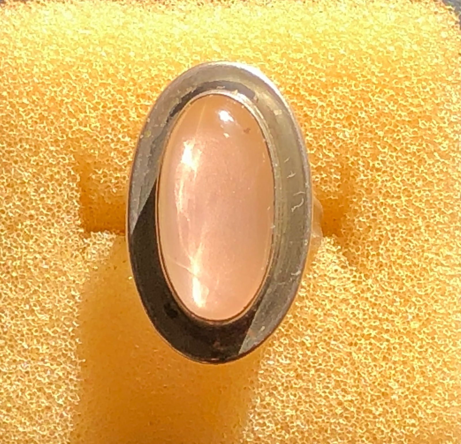 Rose Quartz Silver Ring - 3