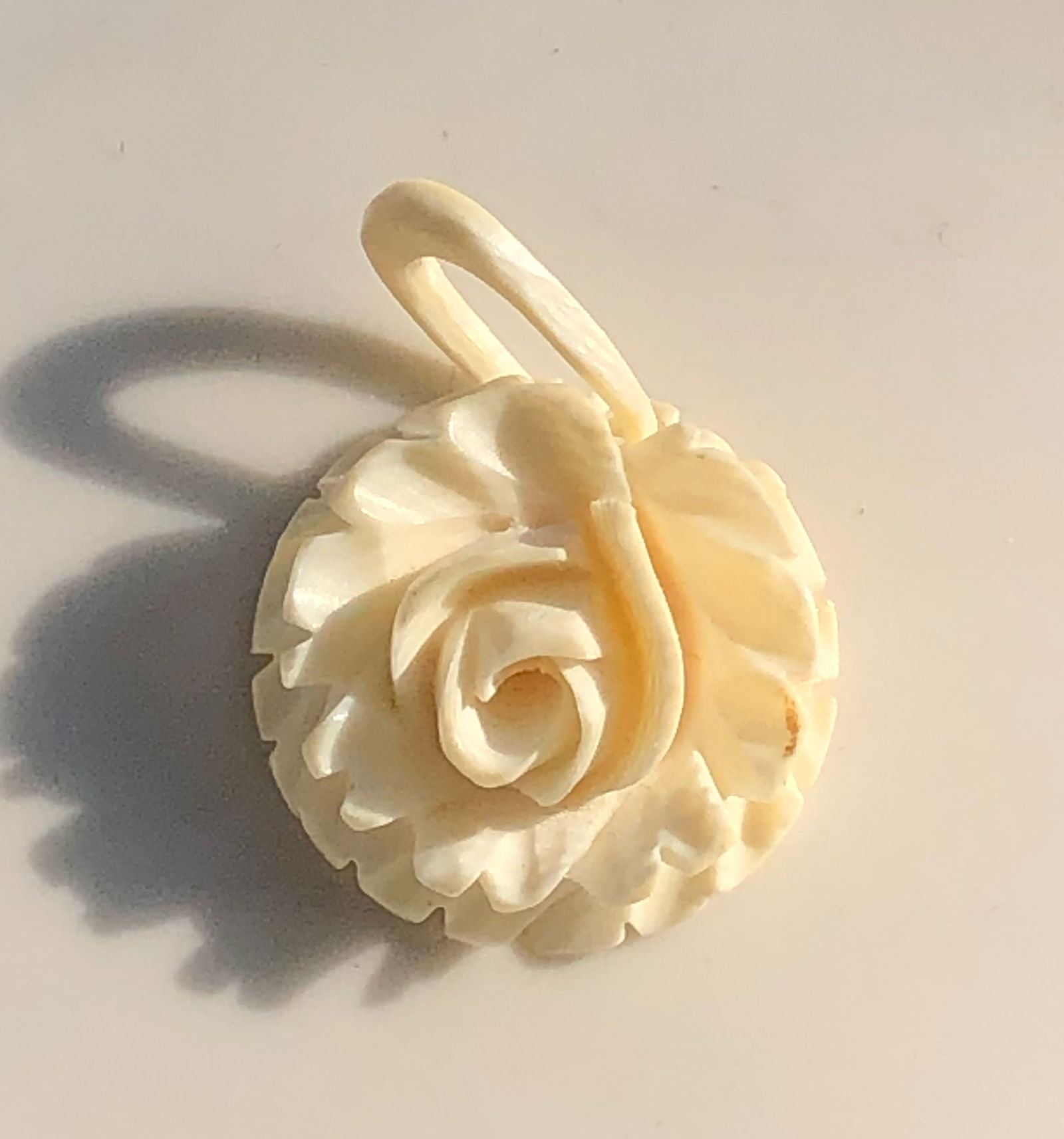 Carved Flower Pendant (1 of 4)