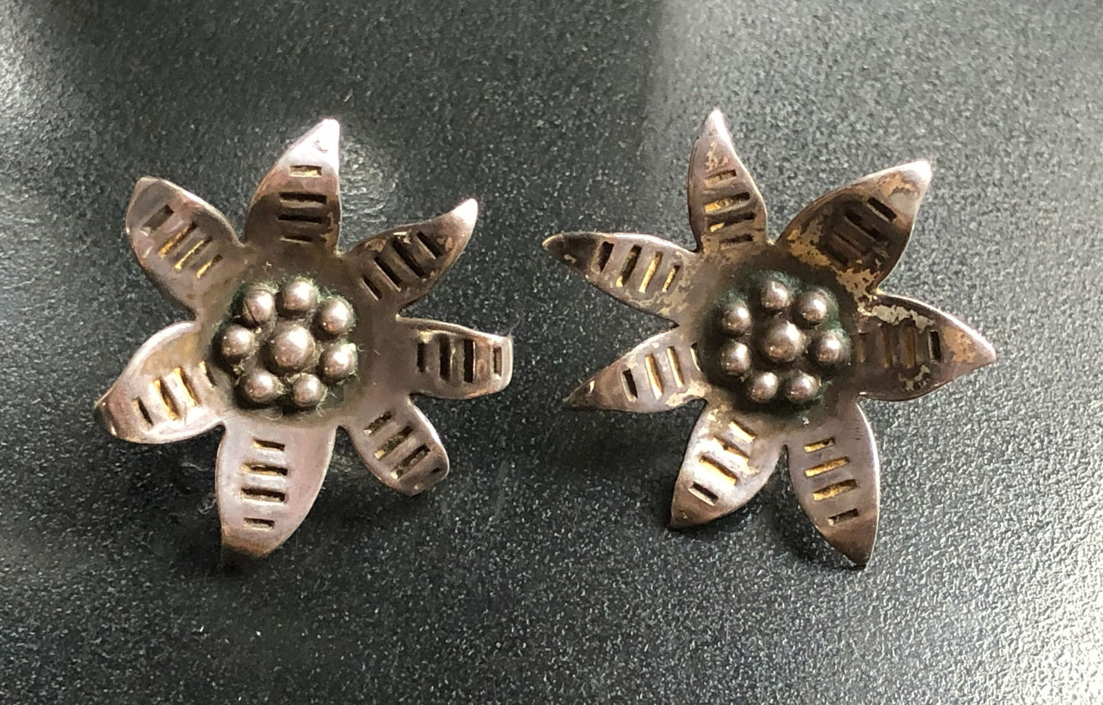 Floral Silver Earrings (1 of 3)