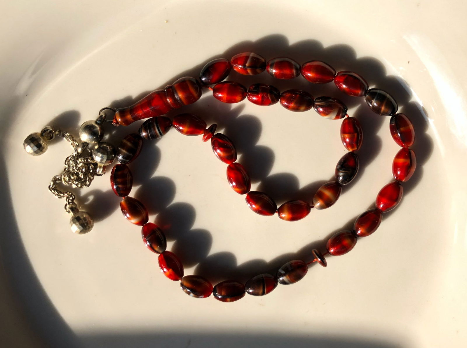 Red Beaded Necklace (1 of 2)