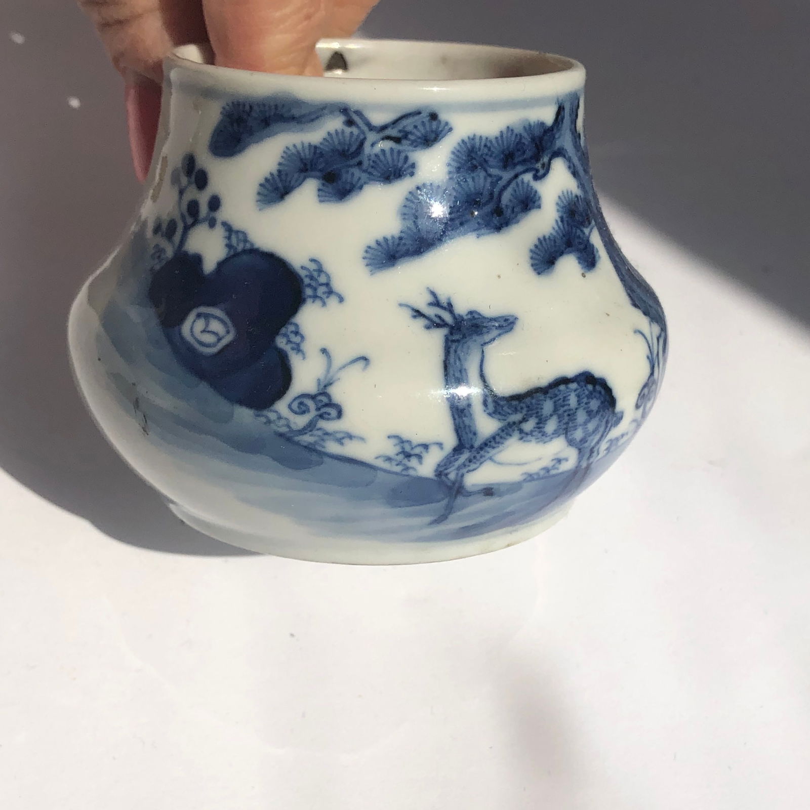 Antique Chinese Blue and white Water Pot (1 of 9)
