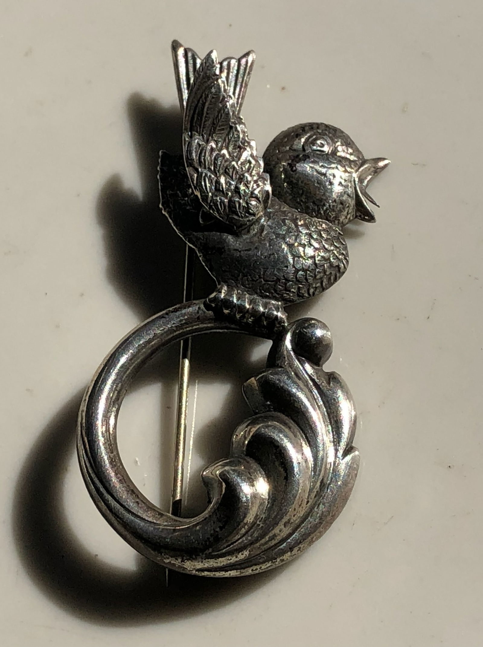 Silver Bird Brooch (1 of 4)