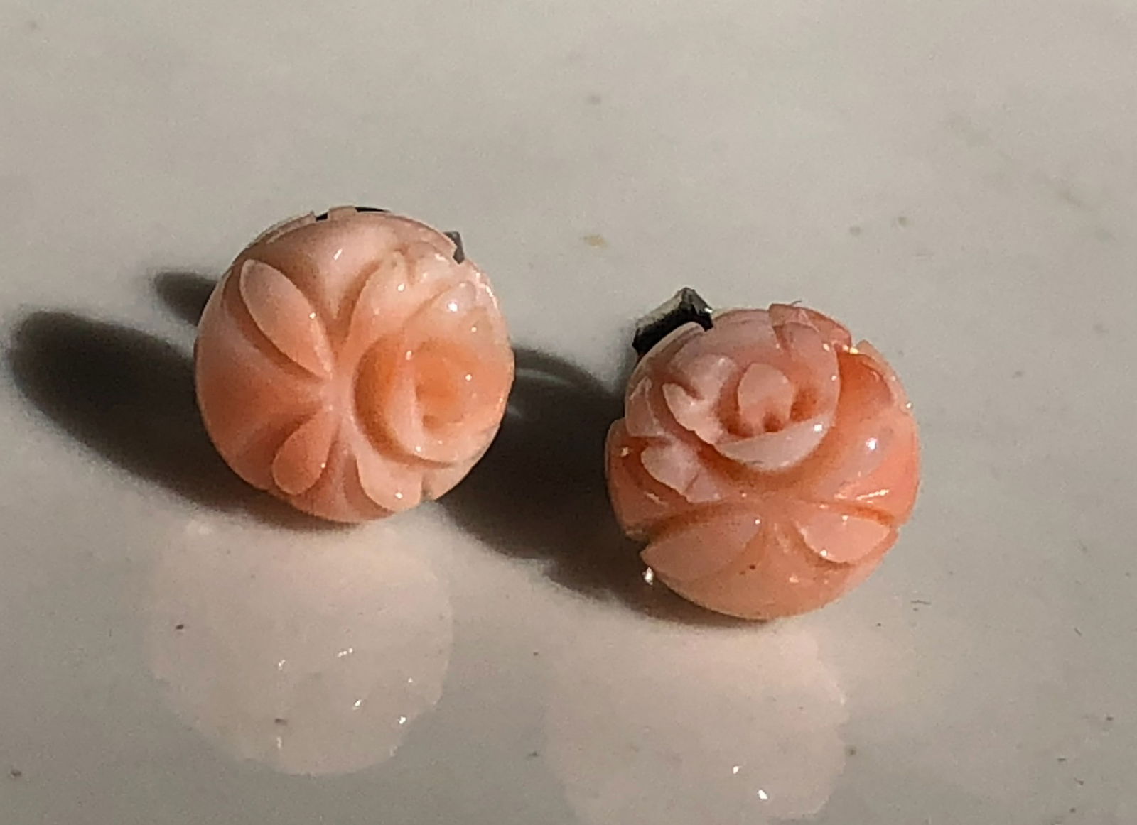 Pair of Coral Earrings: Pair of Coral Earrings