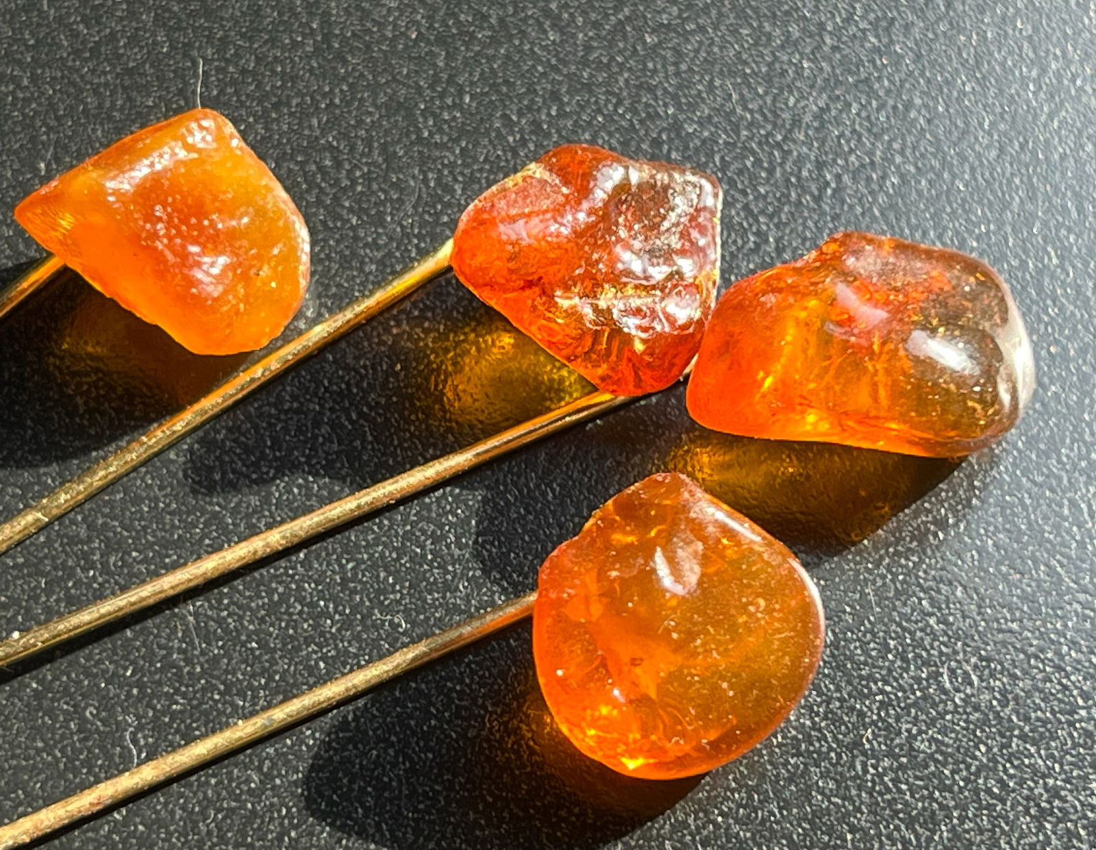 Four Amber Pins: Four Amber Pins