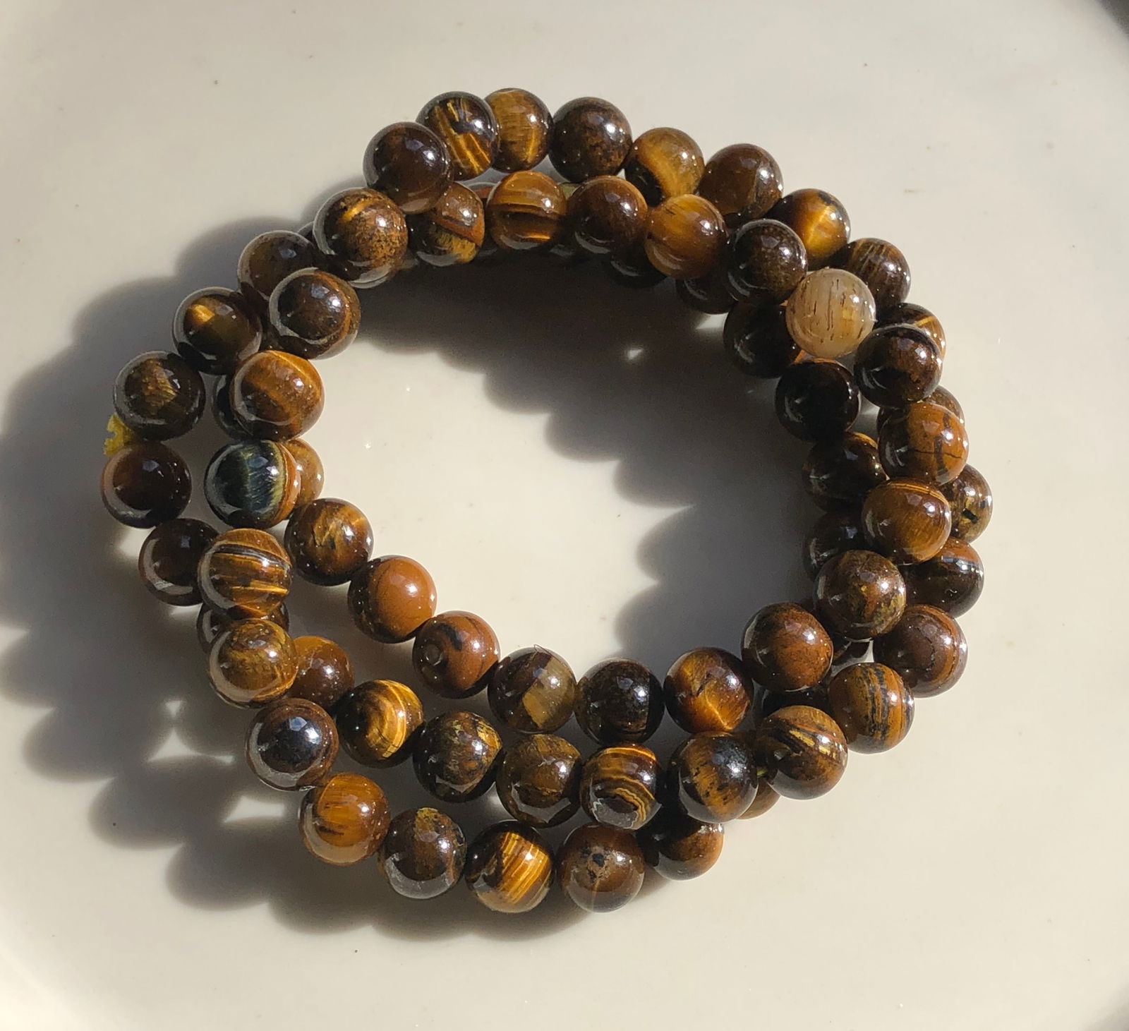 Vintage Tiger's Eye Beads Necklace (1 of 1)