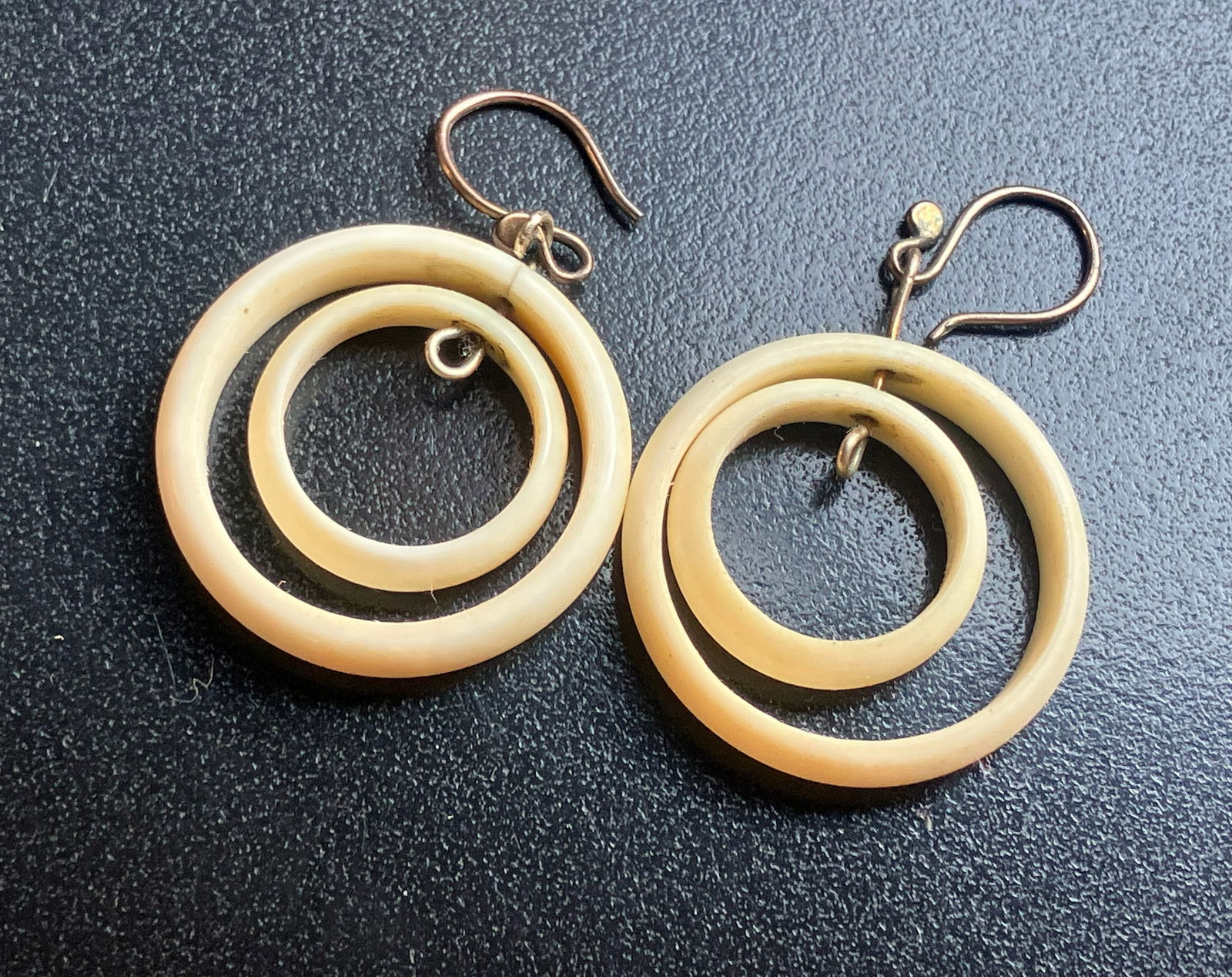 Pair of Carved Earrings: Pair of Carved Earrings