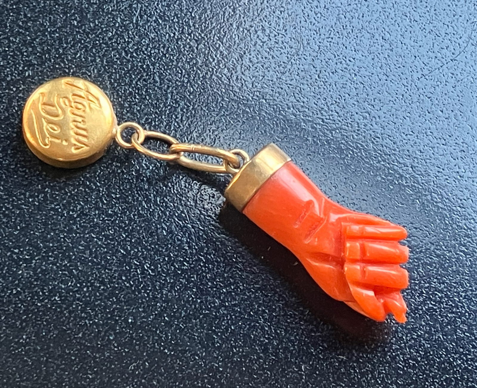 Antique Red Coral Pendant (1 of 3)