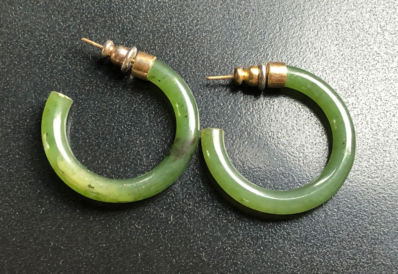 Green Jade Hoop Earrings (1 of 3)