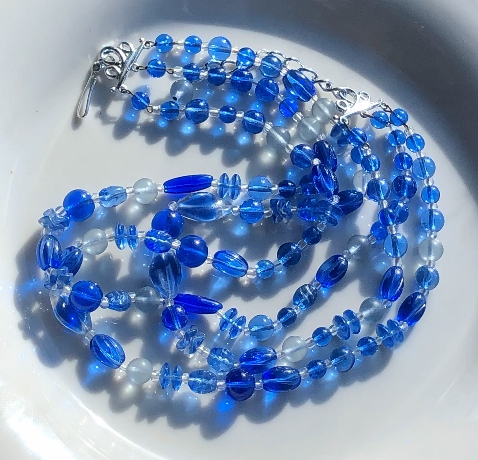 Blue Beaded Necklace (1 of 2)