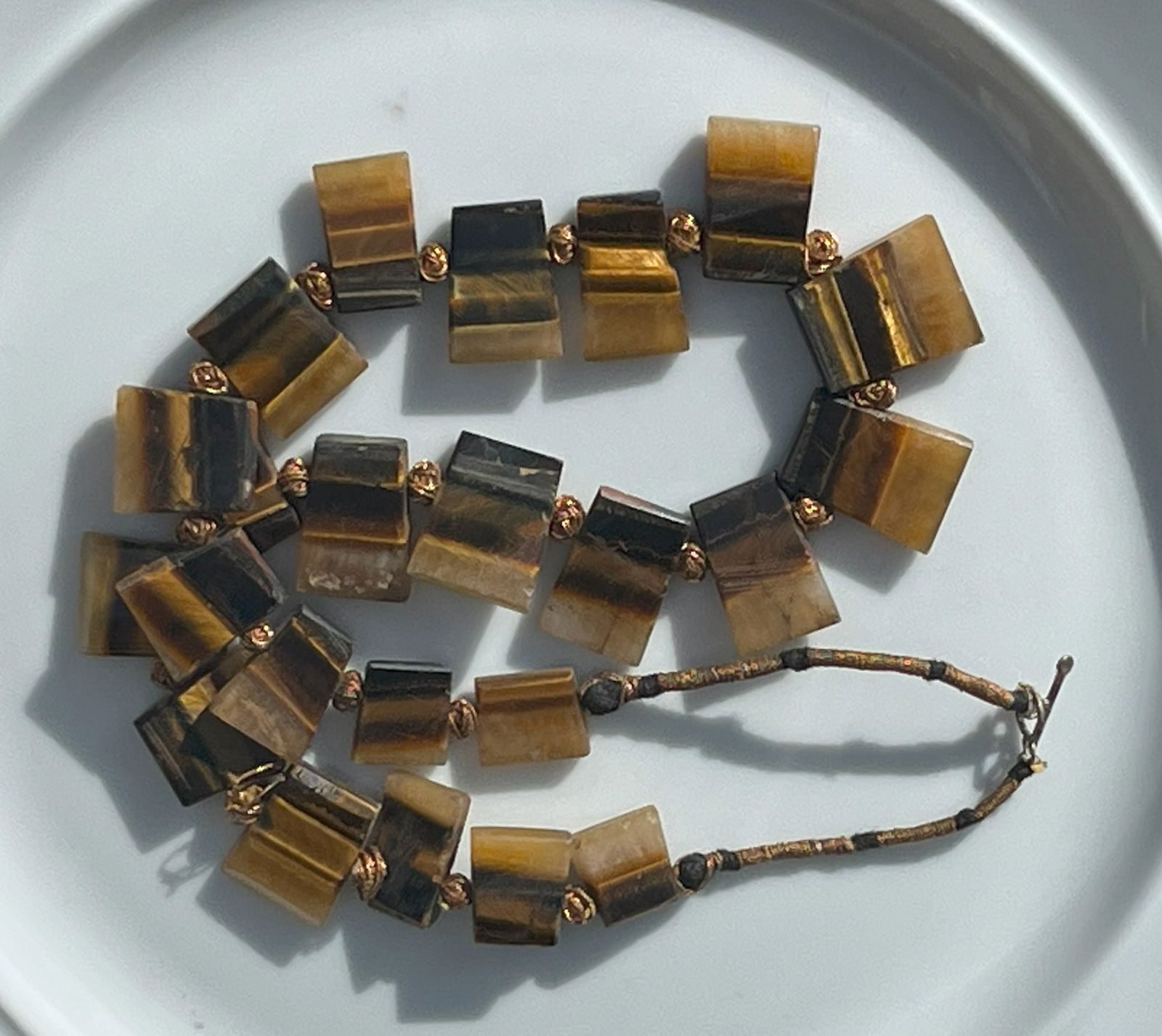 Vintage Tiger's eye Necklace (1 of 2)