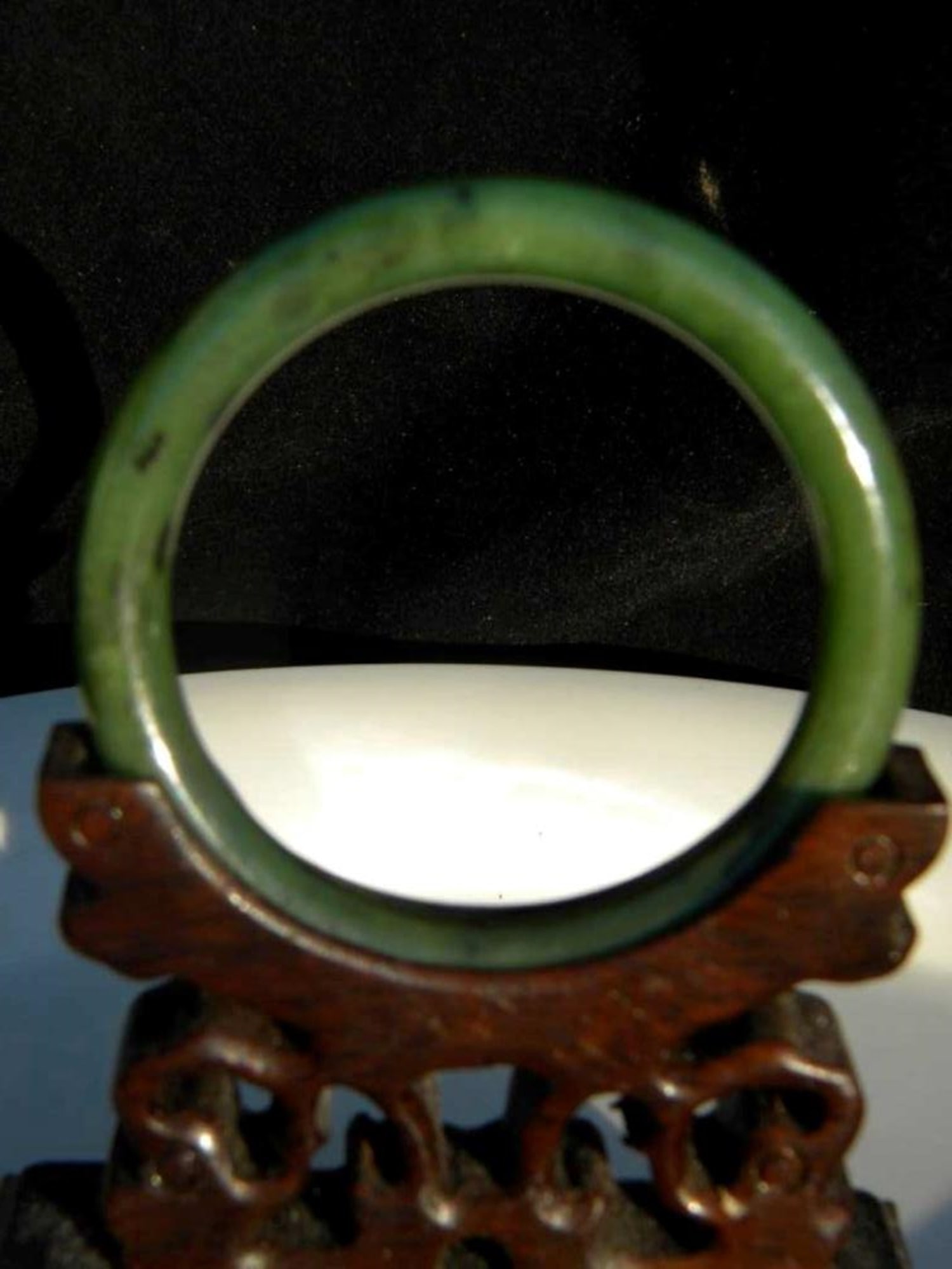 Vintage Green Jade Bracelet (1 of 1)