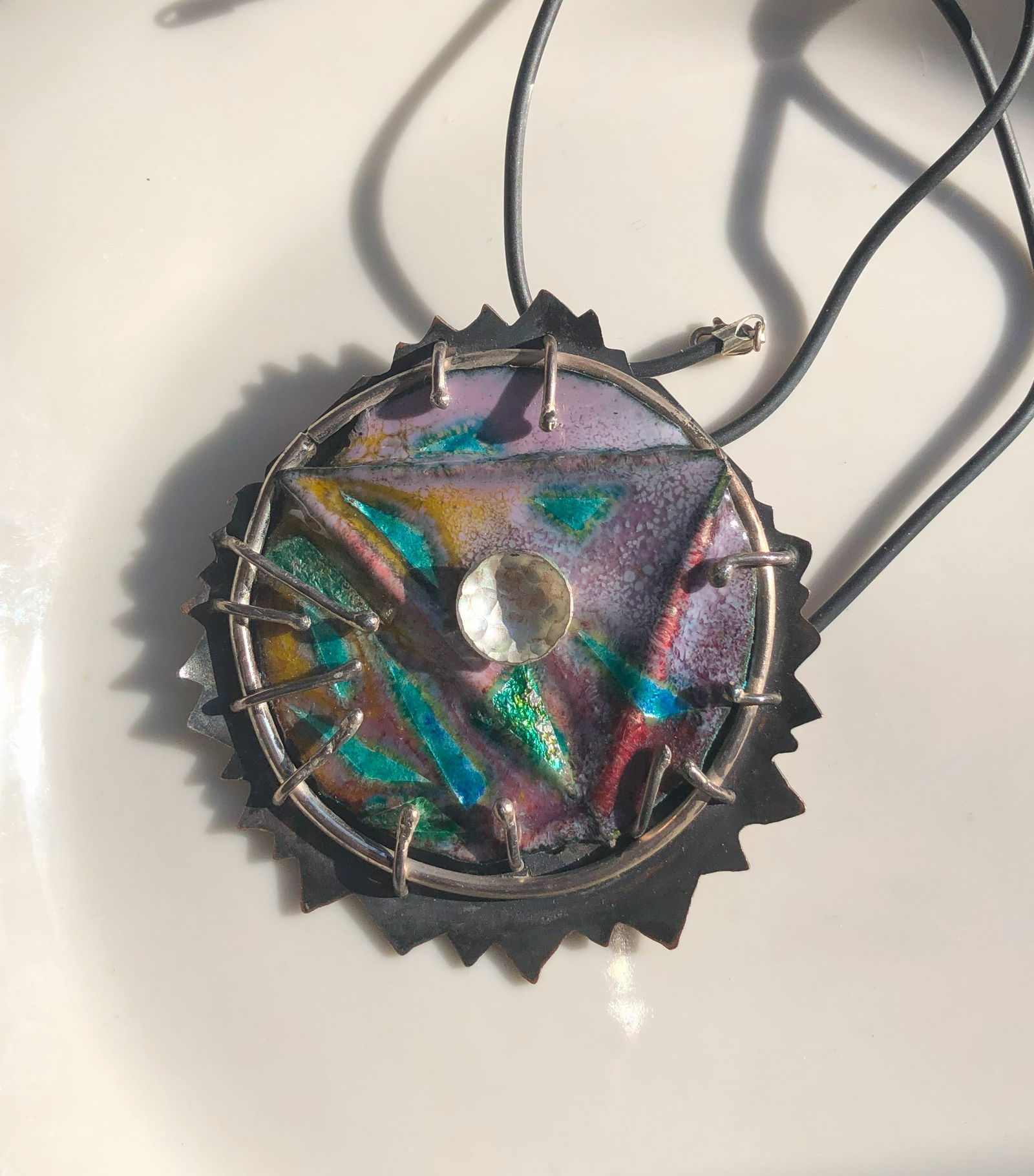 Vintage Necklace with Silver Clasp: Vintage Necklace with Silver Clasp