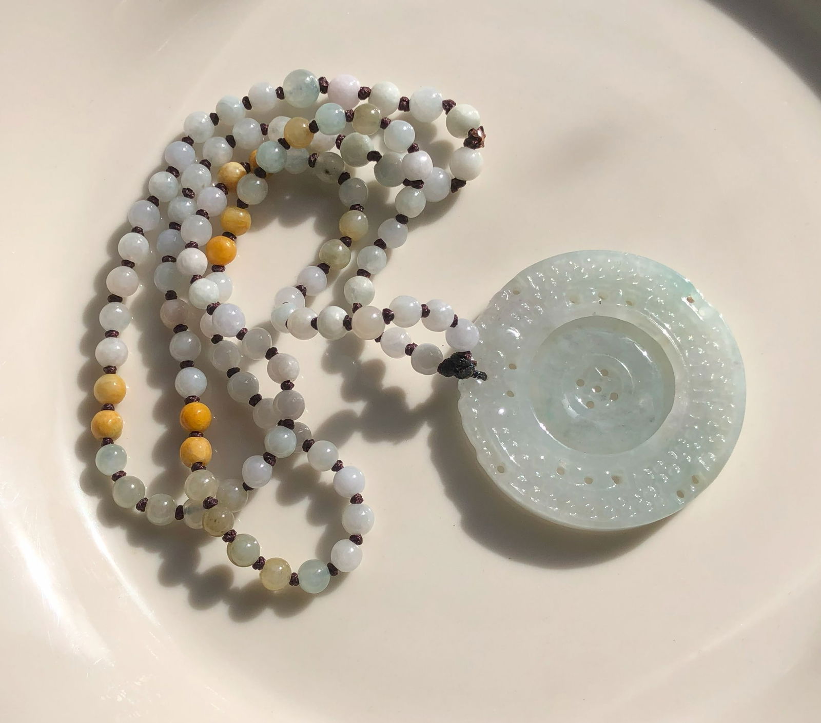 Vintage Green Jadeite Necklace (1 of 3)