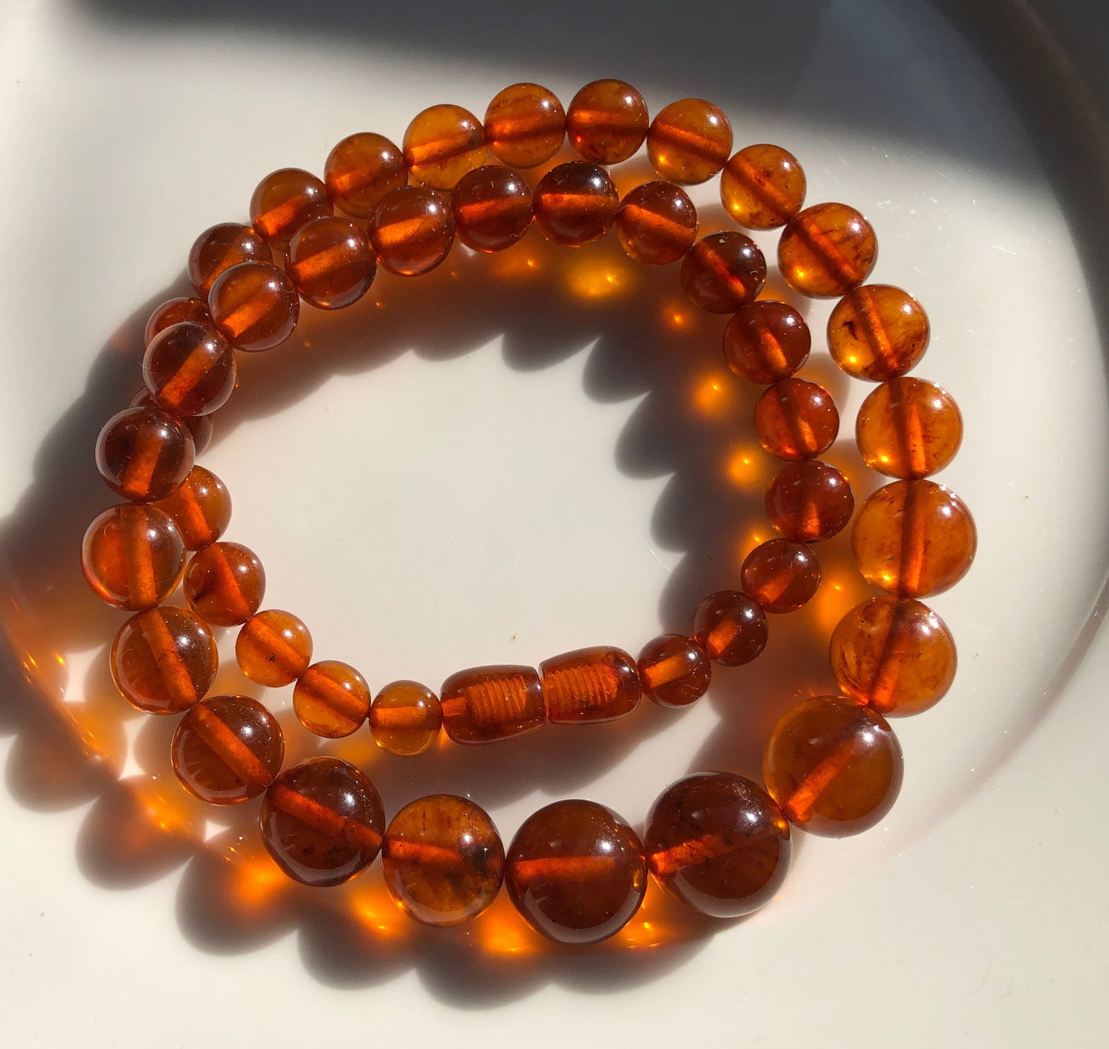 Vintage Amber Necklace: Vintage Amber Necklace