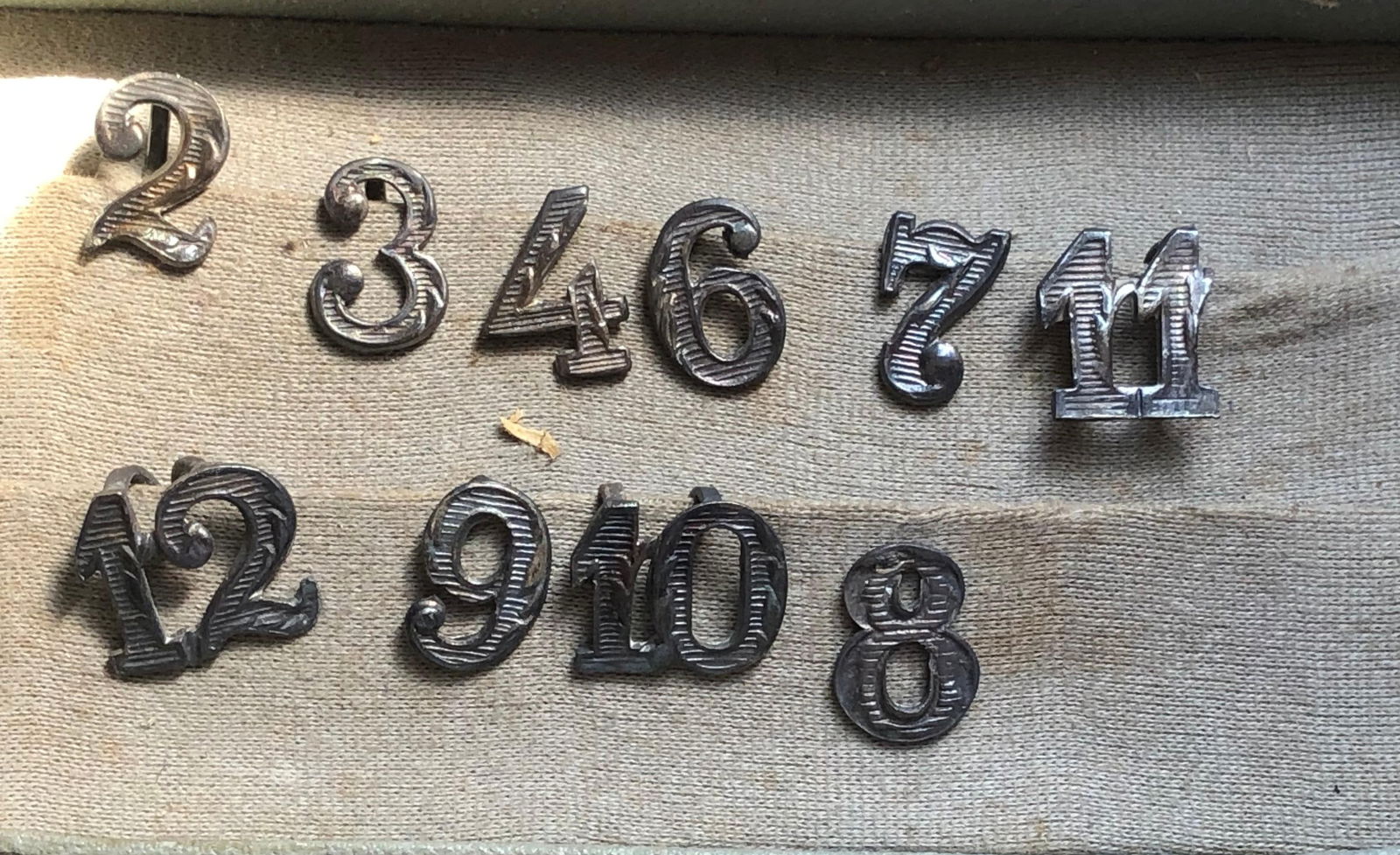 Vintage silver Birthday Cake Number Pin (1 of 3)