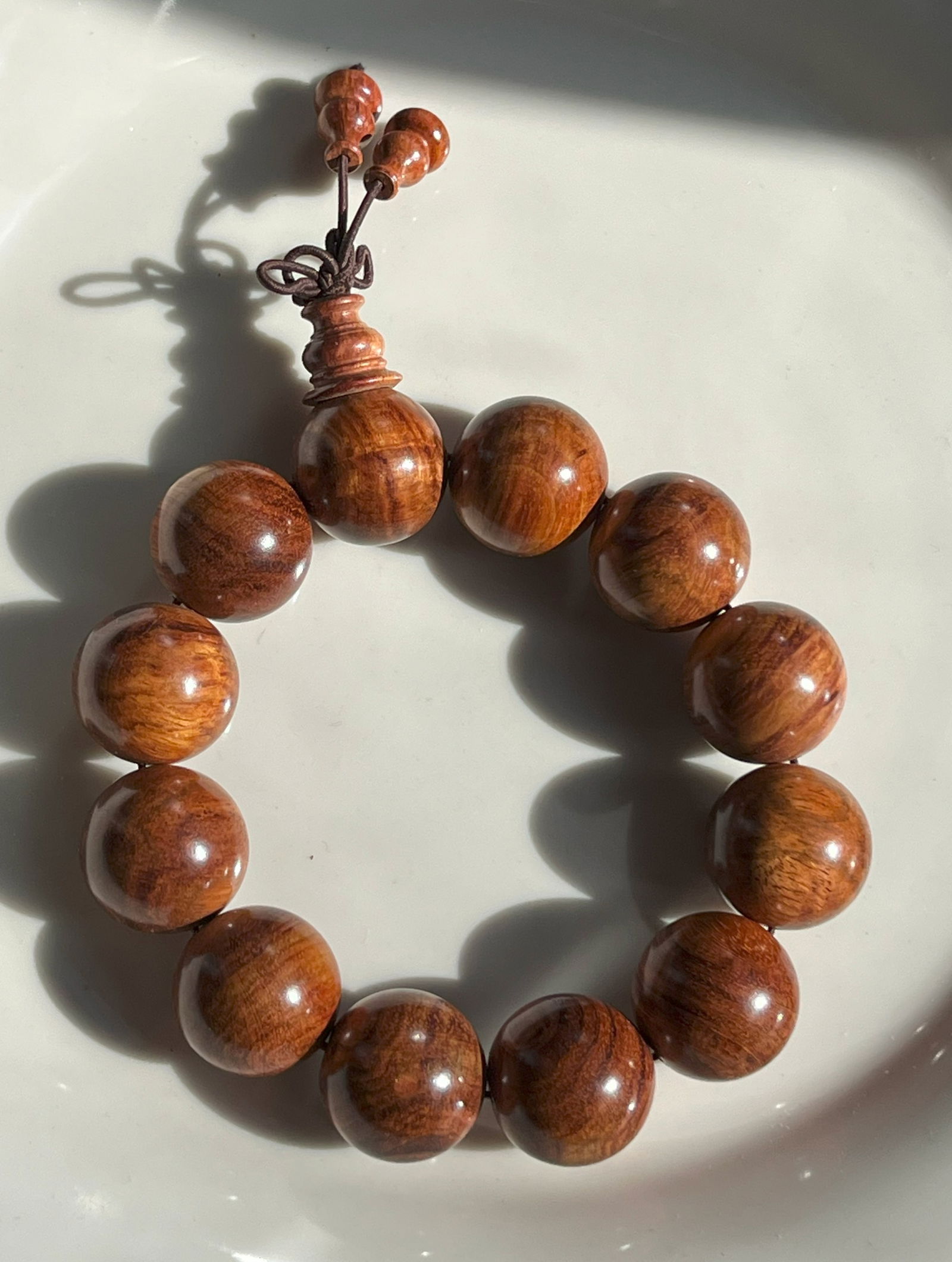 Natural Huanghuali Beads Bracelet (1 of 5)