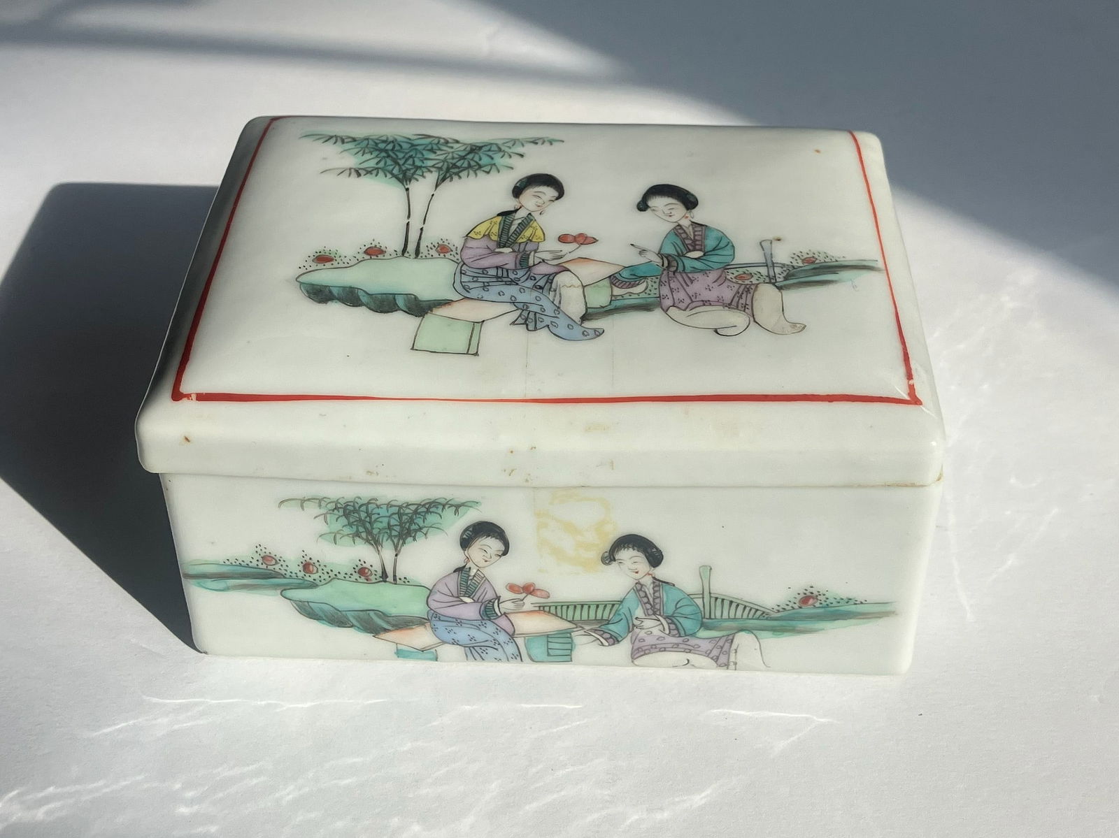 Antique Porcelain Box Repulic period (1 of 8)