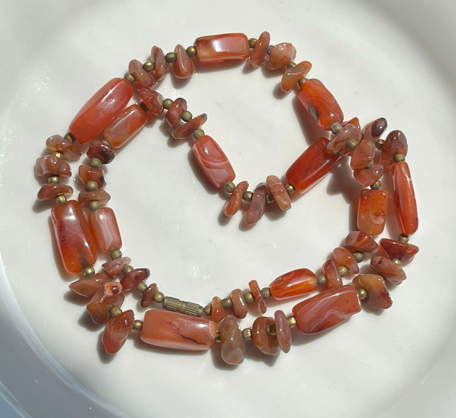 Vintage Carnelian Necklace (1 of 2)