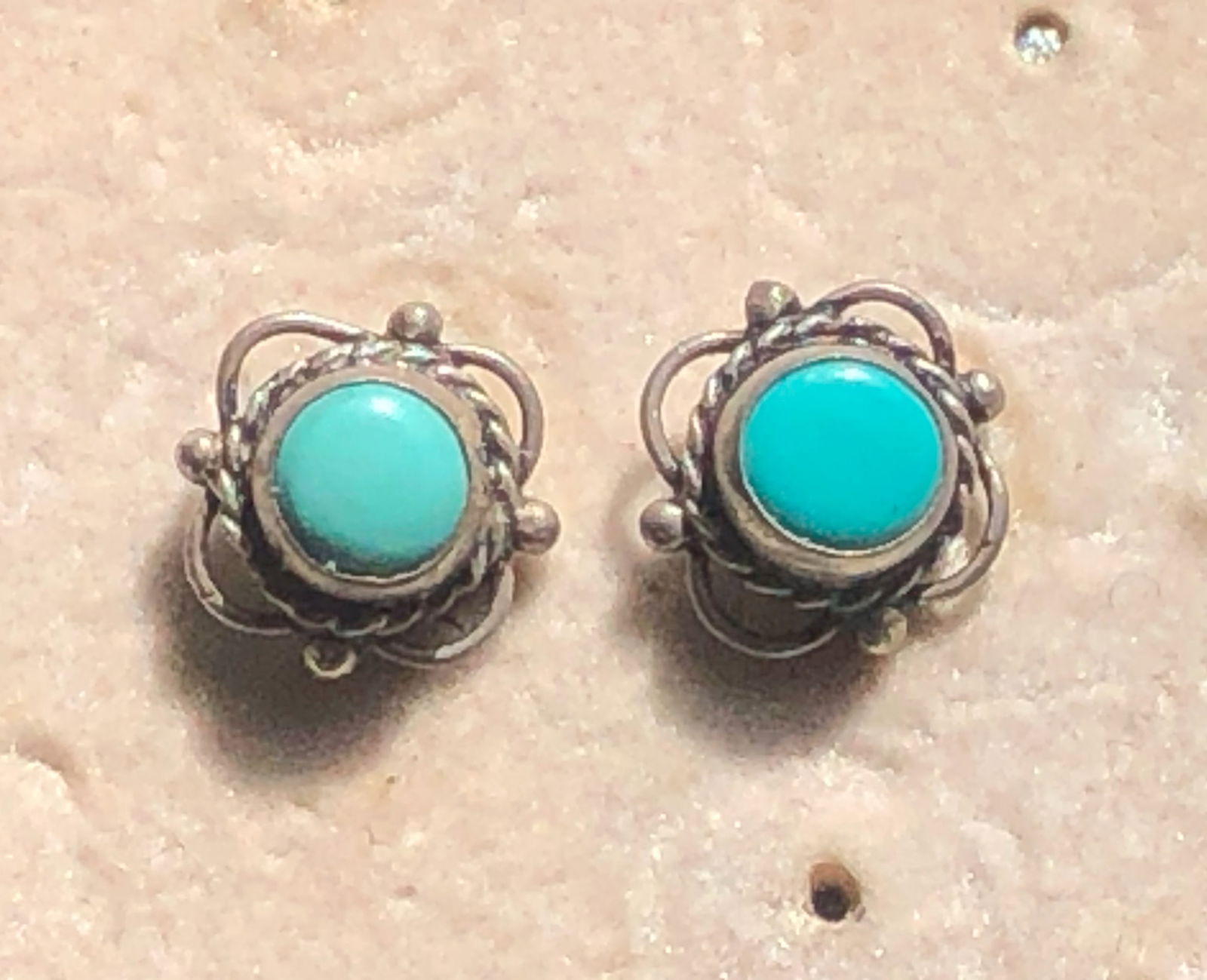 Pair of Silver Earrings: Pair of Silver Earrings