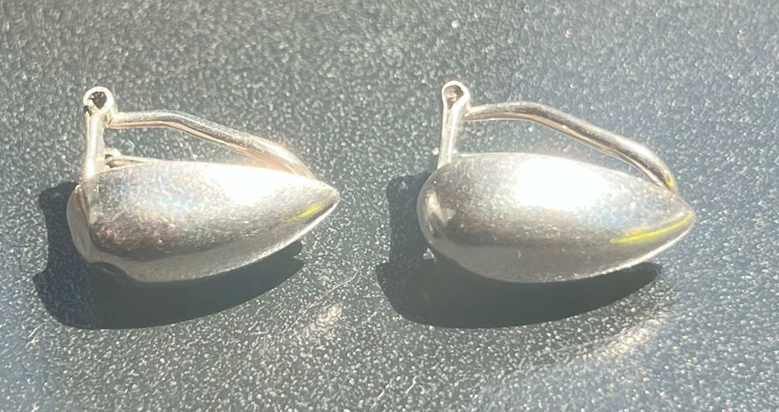 Pair of Silver Earrings: Pair of Silver Earrings