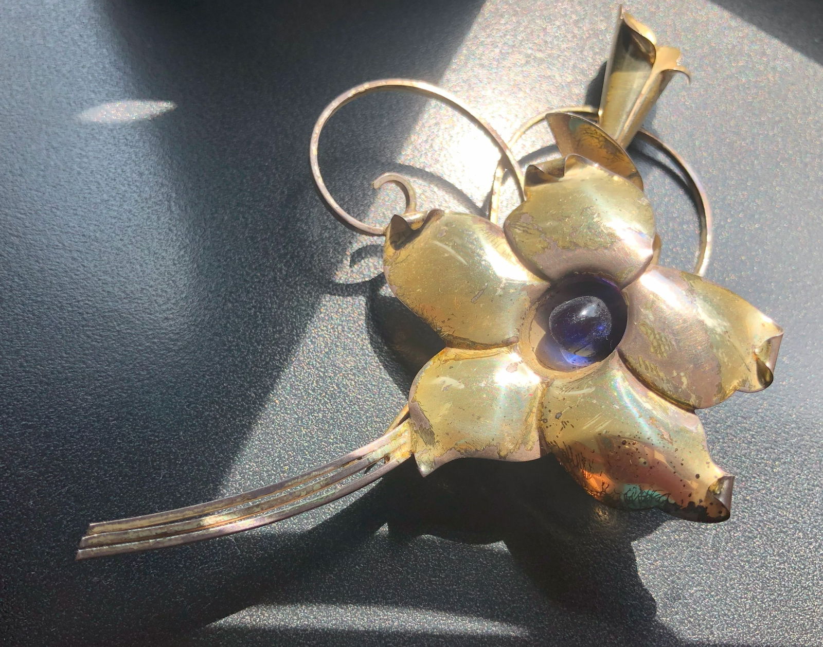 Vintage TRUART Sterling Brooch Pin: Vintage TRUART Sterling Brooch Pin, Size: 4.25", weight 16.8g