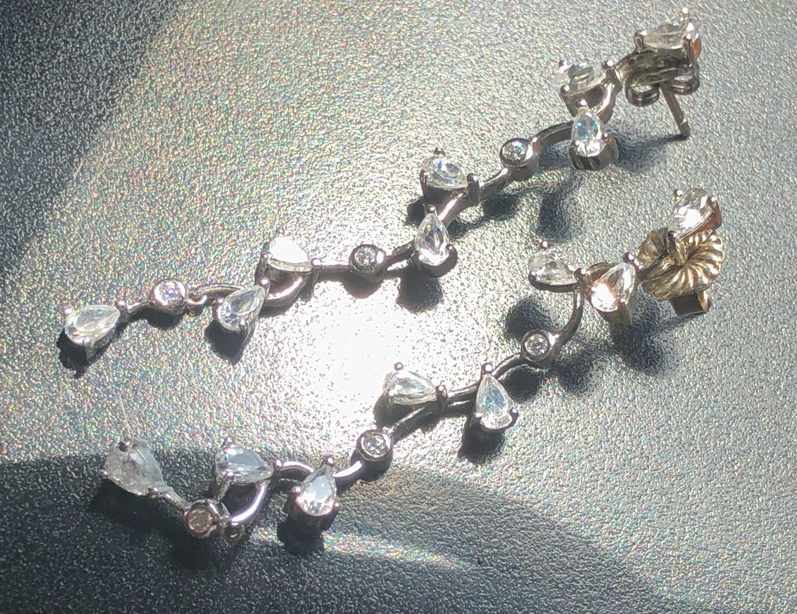 Pair of Silver Earrings: Pair of Silver Earrings