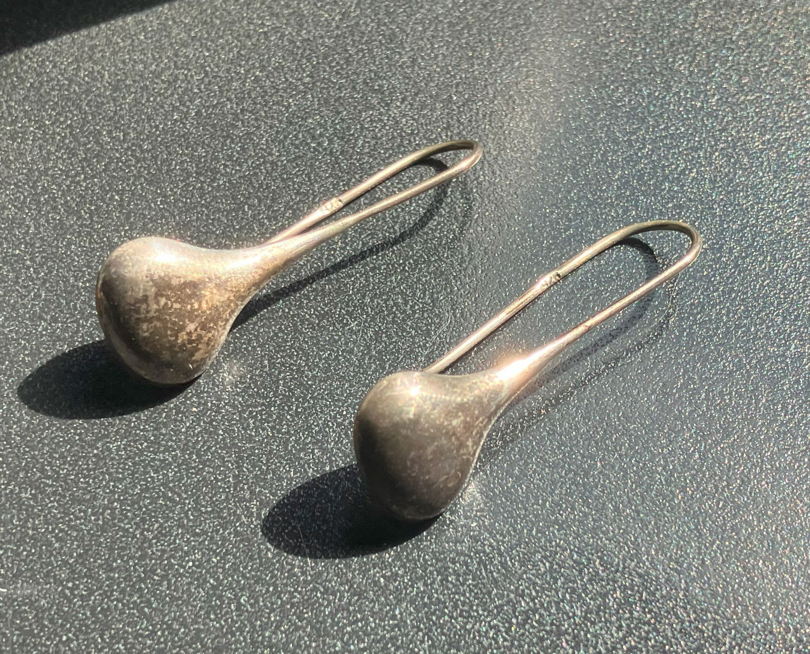 Pair of Silver Earrings: Pair of Silver Earrings