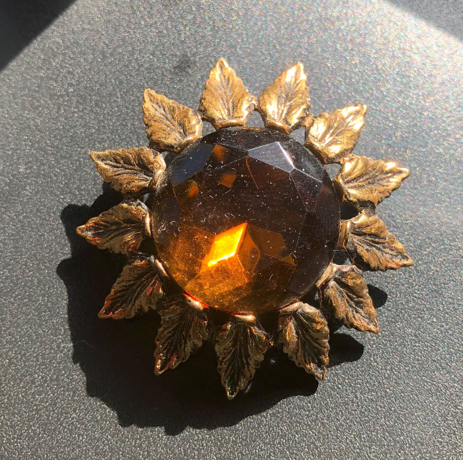 Vintage Sunburst Brooch (1 of 3)