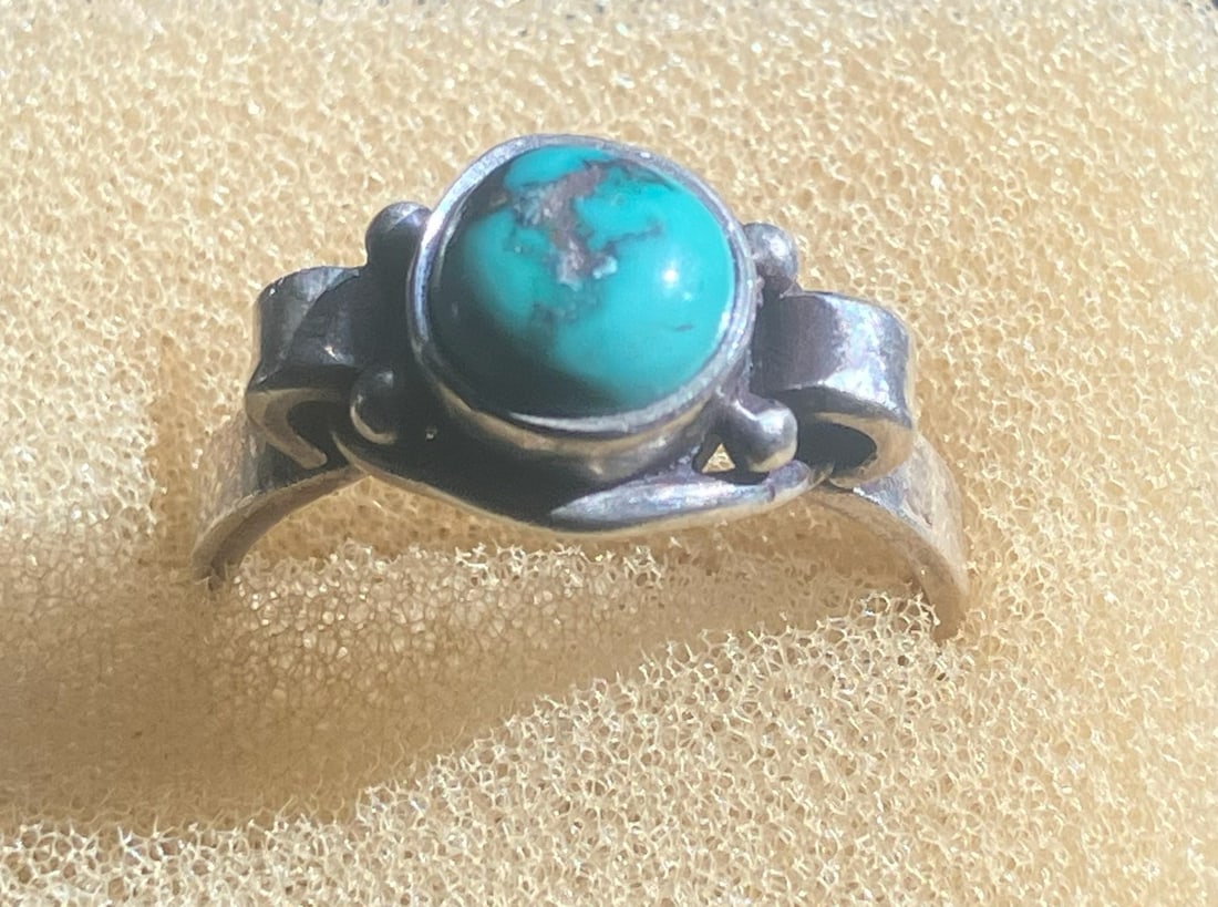 Turquoise Silver Ring - 2