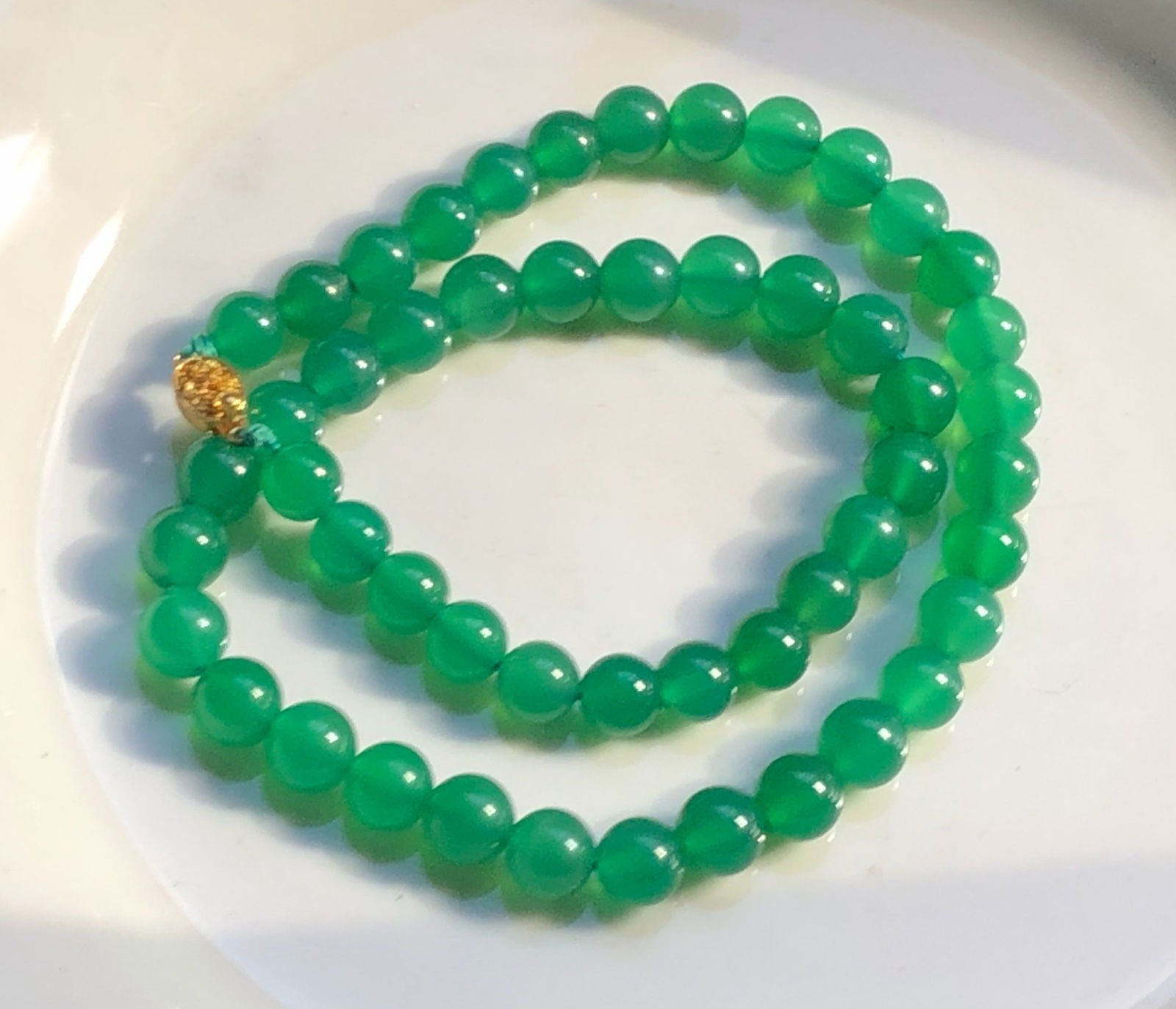 Vintage Green Necklace (1 of 3)