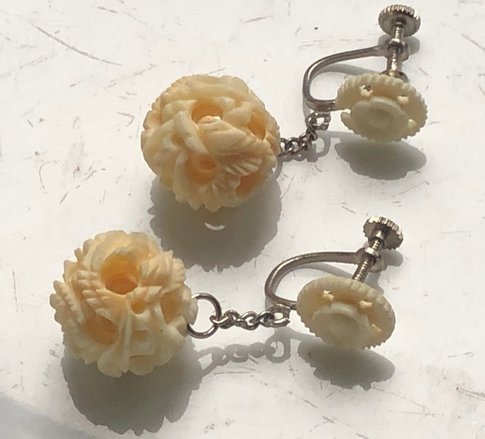 Pair of Carved Errings (1 of 4)