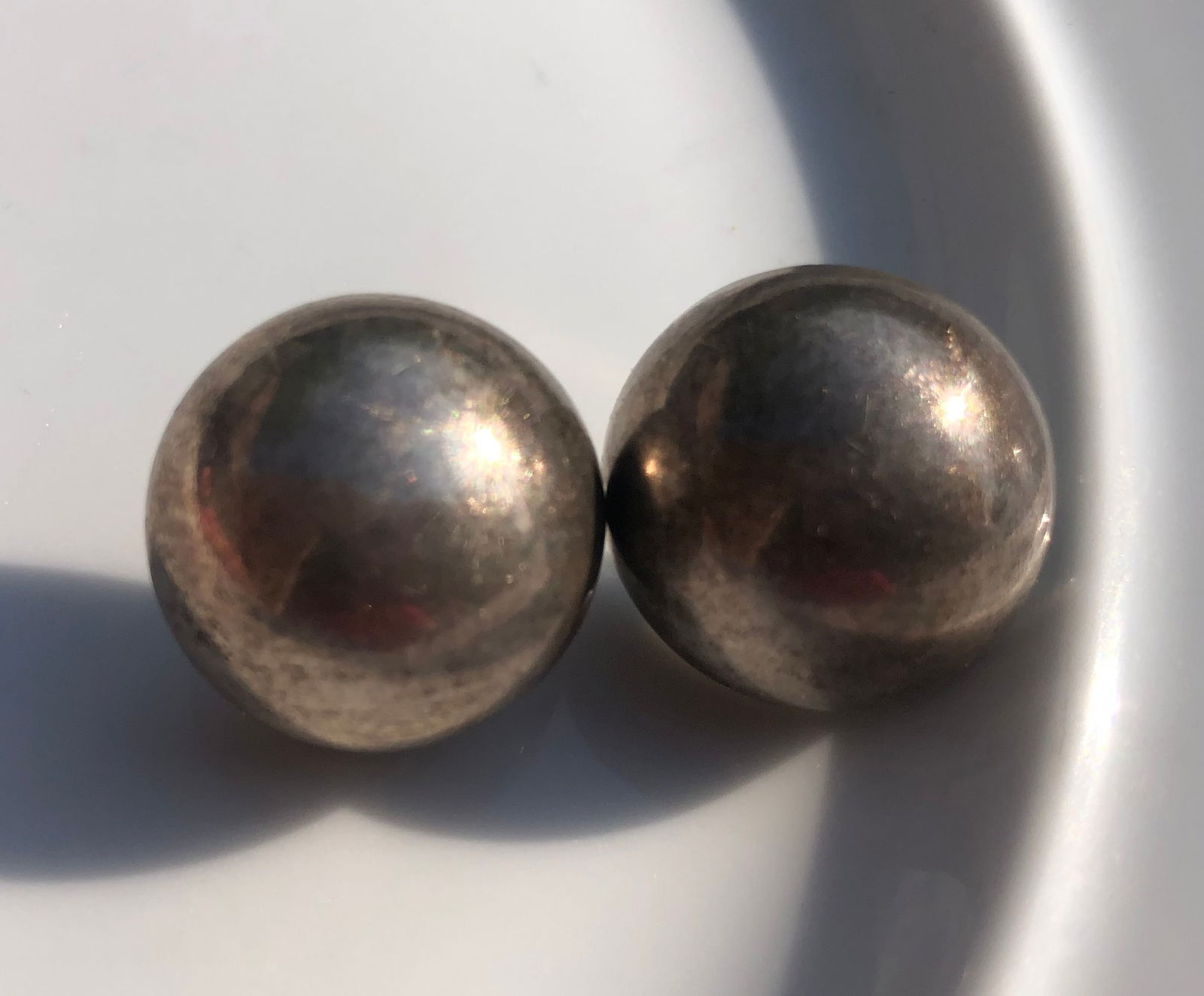 Pair of Silver Earrings: Pair of Silver Earrings