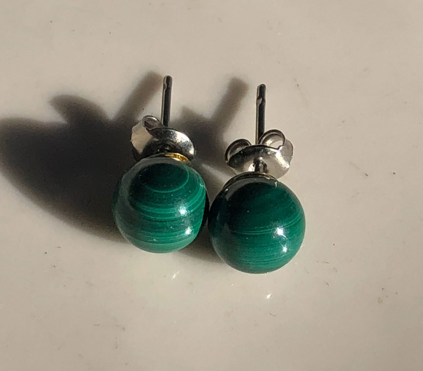 Pair of Malachite Earrings (1 of 3)
