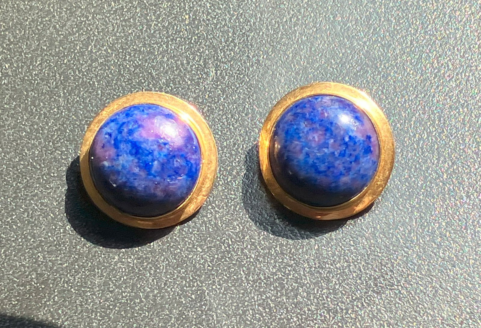 Pair of 14KGold Lapis Earrings (1 of 4)