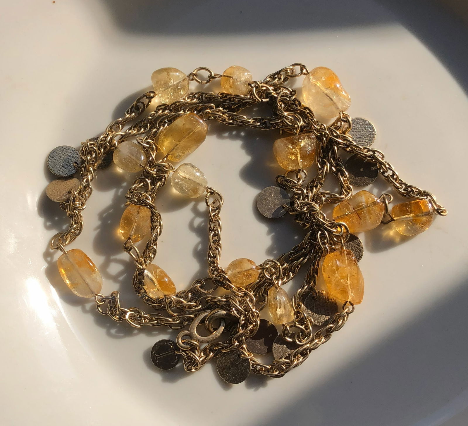 Citrine Gemstone Necklace - 2