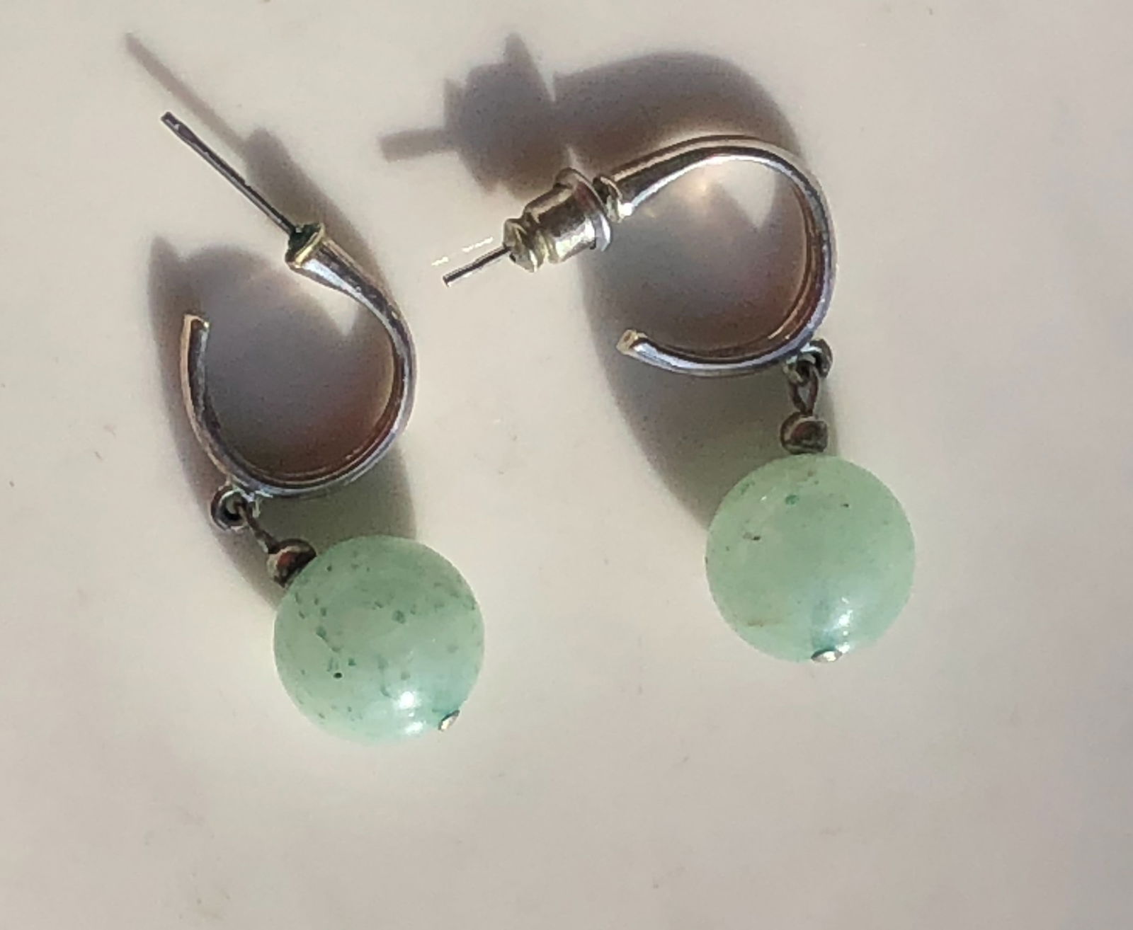 Pair of Silver Earrings: Pair of Silver Earrings