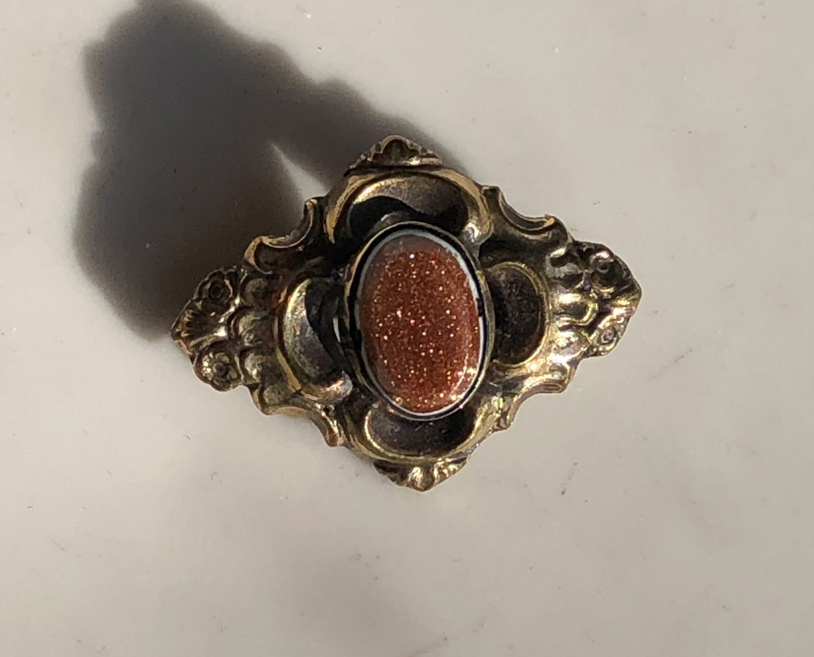 Antique gold Filled Brooch Pin: Antique gold Filled Brooch Pin