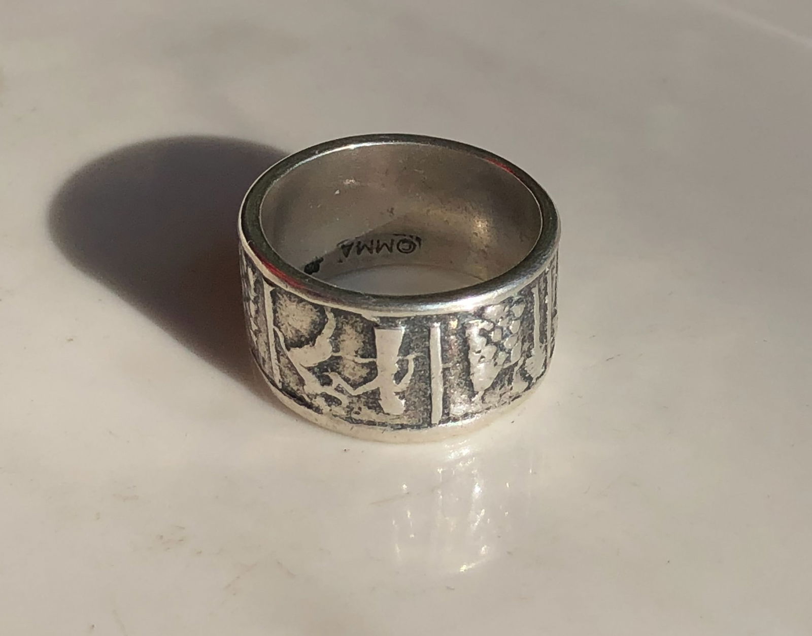 Vintage Silver Ring: Vintage Silver Ring, Weight 12.6g, Size 9