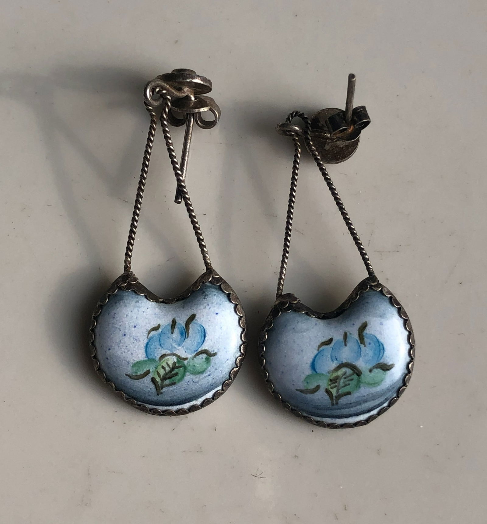 Pair of Silver Earrings: Pair of Silver Earrings
