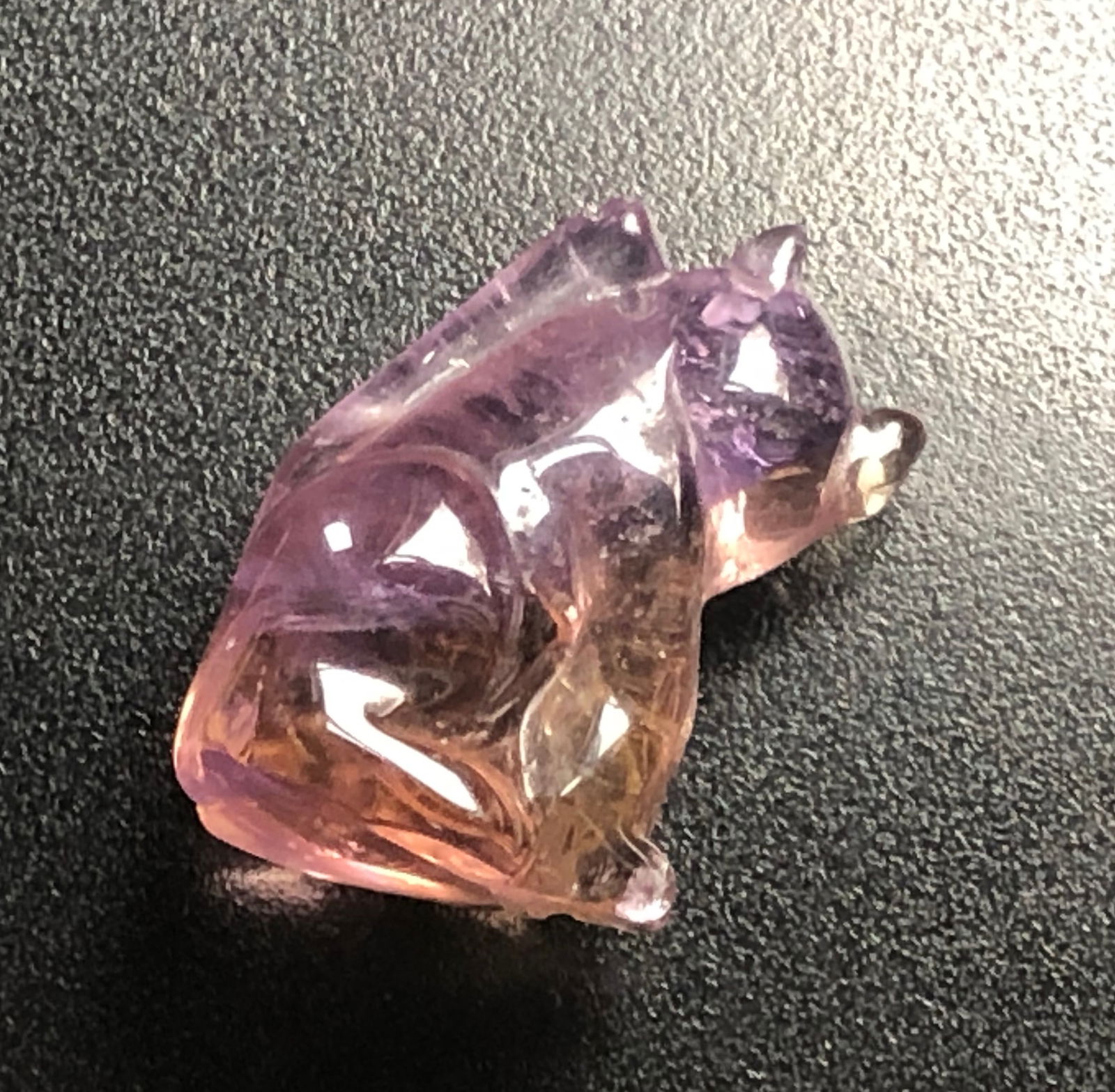 Vintage Ametrine Carving: Vintage Ametrine Carving