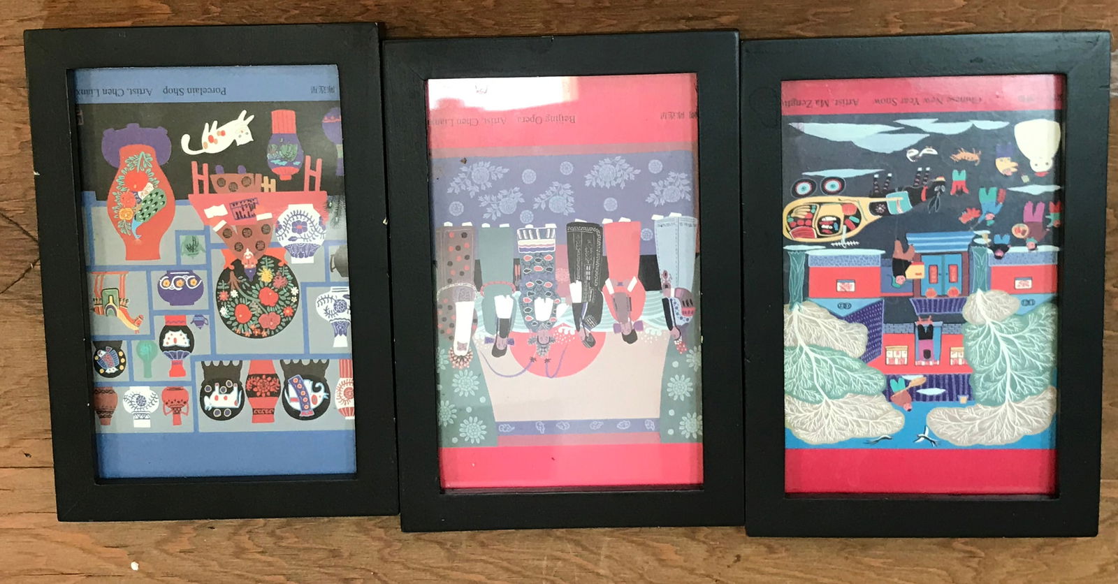 Three Pictures Framed - 2