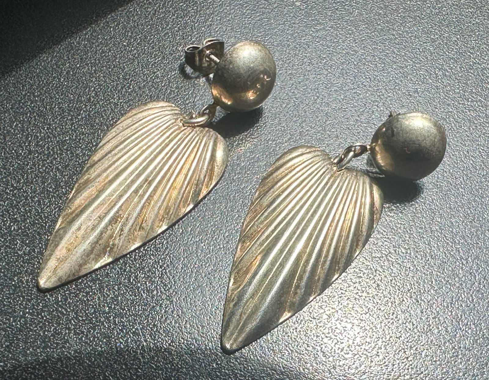 Pair of Silver Earrings: Pair of Silver Earrings