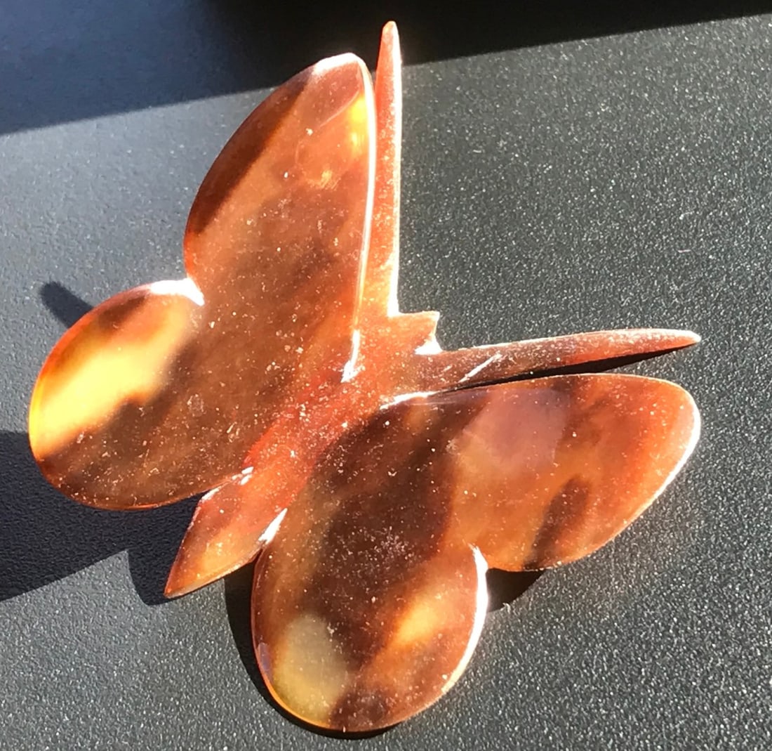 Vintage Butterfly Brooch Pin, Size: 2" (1 of 3)